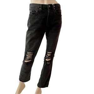 Pistola- Keaton distressed straight leg denim- 27 & 28